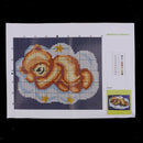 Bear Latch Hook Rug Kits Carpet Cushion DIY Needlework Crocheting Embroidery Kit