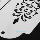 3pcs Plastic Cake Stencil Set Sugarcraft Biscuit Decorating Mold DIY Baking Tool