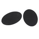 2Pcs Black Iron-on Oval Elbow Knee Patches DIY Repair Sewing Applique