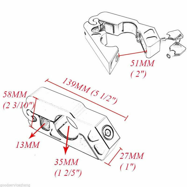 Motorcycle Lock - Universal Aluminum CNC Motorcycle Handle Throttle Grip Se N7R9