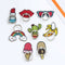 Rainbow Lip Fruit pattern Phone Holder RingPhone Stand Banana Finger RingOZ