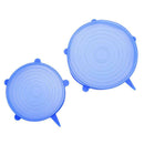 6pcs Silicone Stretch Lids Wrap Dish Bowl Pan Cover Kitchen Food Keep Fresh