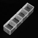28 Grids Pills Storage Box Tablet Case Stationery Holder Organizer(Clear)