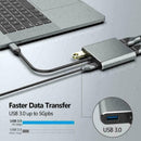 4 in-1 USB C Type-C To HDMI 4K VGA USB3.0 Audio Video Adapter K4U3 Charger I5Q8