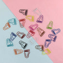 20 PCS Foot Shape Paper Clips Creative Interesting Bookmark Clip Memo Clip