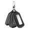Mens PU Leather Car Key Case Key Holder Key Organizer Wallet Black