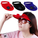 Blue Summer Sport Outdoor Hat Cap With Solar Sun Power Cooling Fan Bicyclin S7T4