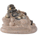 Sand Stone Hindu Tribal God Maitreya Buddha Statue Oriental Feng Shui Decor