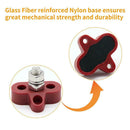 Bus Bar Power Terminal Block Heavy Duty M8 Power Distribution Stud (Red)