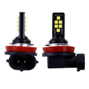 12-SMD 3030 LED Headlight Foglight 60W Hi-Lo Beam Driving DRL