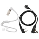 5X(2 Pin PTT MIC Headset Covert Acoustic Tube In-ear Earpiece For Kenwood  E9K7)
