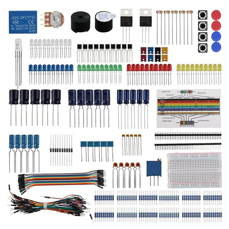 Electronic Component Assorted Kit Resistor + Potentiometer + LED for Arduino