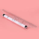 Multi-purpose Measuring Protractor Template Drawing Rolling Rule 30cm Z9N9