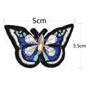 Butterfly sequins rhinestones bead brooch patches sew on beading applique DIY ES
