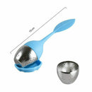 Loose Tea Steeper - Loose Leaf Tea Infuser - Silicone Handle Stainless Stee D5O6