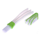 Double Head Car Air- Outlet Keyboard Blinds Dust Cleaning Brush Tool