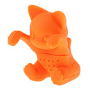 Orange Cat Loose Leaf Silicone Tea Steeper Ball Strainer Diffuser