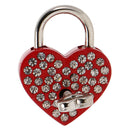 Lock Lock Password Lock Rhinestone Style Beautiful Red Heart