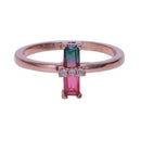 Engagement Ring For Women Unique Wedding Ring Art Deco Baguette Finger Ring