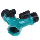 3/4" 2 Way Garden Tap Hose Adapter Connector Adaptor Hose Pipe Splitter Y TypeBX