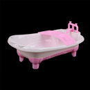 Plastic Bathroom Furniture Bathtub Bath Tub For 1/6  Sized Dolls3cT