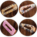 20 Pieces Hair Clips Acetate Plate Hair Barrettes Geometric Hair Pins Hair