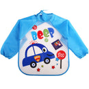 Long Sleeve Waterproof Coverall Baby Animals Toddler Scarf Feeding Smock