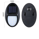 Outdoor Patio Lamp Waterproof IP65 10 LED 300LM Security Wall Light Solar Power