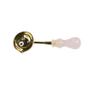 Crystal Handle Sealing Wax Bead Melting Spoon for Scrapbooking (Pink) A