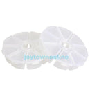 2Pcs Empty Nail Art Rhinestone Beads Storage Case Display Box Clear Compartments