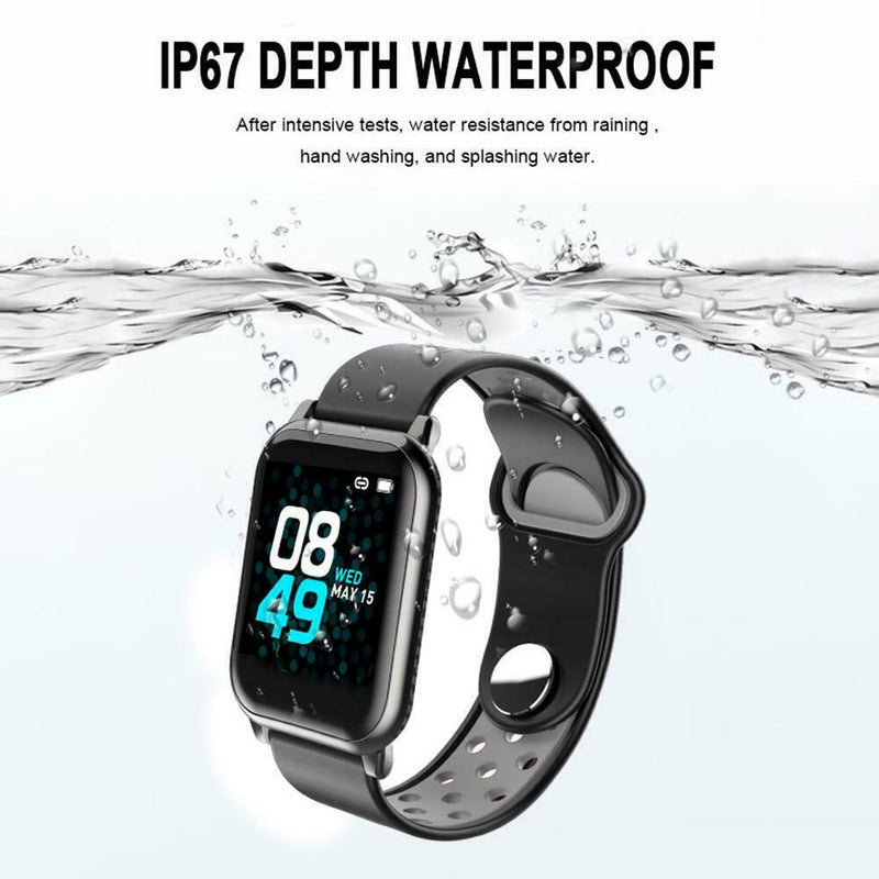 F8S Bluetooth Smart Bracelet Men Sports Watch Heart Rate Monitor Fitness Tracker