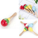 Hot Cute Wooden Maraca Rattles Musical Instrument Baby Children Shaker Toys Gift