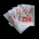 5pcs Plastic Divider Tabbed Paper Notebook Planner Filing Organizer A6