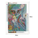 5D DIY Full Drill Square Diamond Painting Owl Embroidery Craft Kit (FL001)