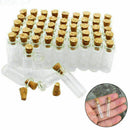 100pcs Wholesale Small Clear Cork Vials Glass Bottle Tiny Wishing Bottle se D2D2