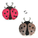 ladybug reversible change color sequins sew on patches for clothesdiyappliqu FT