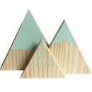 3Pcs/Set Handmade Decoration Nordic Top Woodland Wood Mountain Decorative K