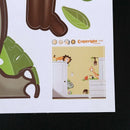 Jungle Animal Baby Nursery Kids wall stickers stickers S8Z2