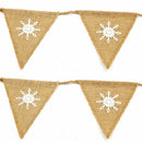 Wedding party decoration linen e-flag party flag