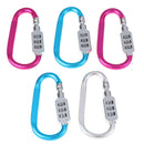 Mini Zinc Alloy Lock Ring Padlock Travel Combination Safety Triple Diy OZ