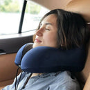 Travel Pillow Pure Memory Foam Neck Pillow,Comfortable & Breathable Cover-M