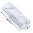Travel PU Marbling Makeup Brushes Pen Holder Storage Cosmetic Case Box(S) A