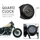 Waterproof Motorcycle Clock 22-25mm Handlebar Watch Luminous Quartz Clock A