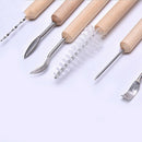 11 Pieces Clay Pottery Arts & Craft Sculpting Wood Carving Modelling Tool Set