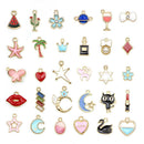 30PCS/Set Bulk Lots Enamel Mix Enamel Pendants Charms Beads Jewelry Making DIYQ2