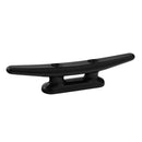 Boat Dock Cleat Flat Top 8 inch 200mm  - Nylon Black