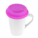 Silicone Cup Lid Reusable Anti-dust Leakproof Insulation Cover (Rose Red) A