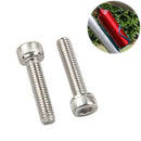 2Pcs Stainless Steel Bottle Screws Bike Bicycle Accessory K5X8 E0K1
