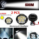 2pcs 6LED Motorcycle Headlight Spot Lights Head Lamp LED Front DC12V EEO AKG