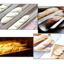 Food Grade Carbon Steel 2 Groove Wave French Bread Baking Tray For Baguette C8F7
